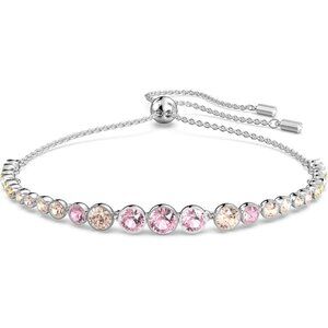 Emily Tennis Collection  Pink Tone Crystals Blue Pink Bracelet for women